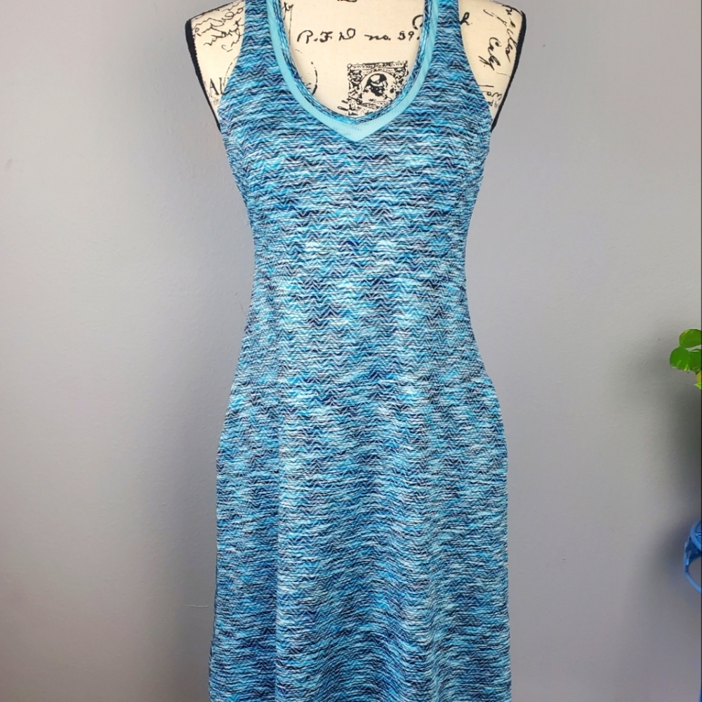 MPG teal sports dress, small